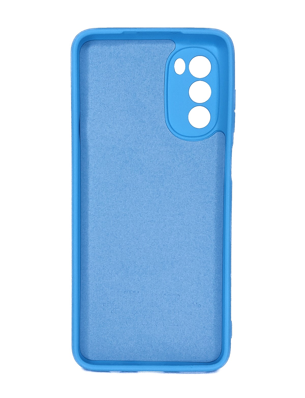 Protectores para celular  para Motorola  Moto G52 / G82 Funda de silicona con felpa Celeste